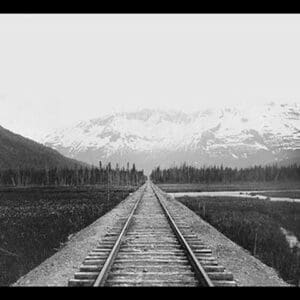 Railroad on the Kenai Penisula by Gordon - Art Print