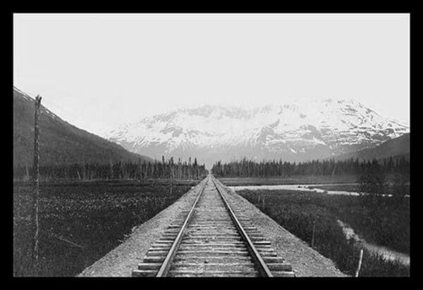 Railroad on the Kenai Penisula by Gordon - Art Print