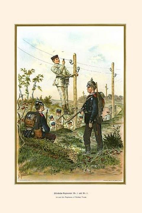 Railway Troops of the 1st & 2nd Regiments by G. Arnold - Art Print