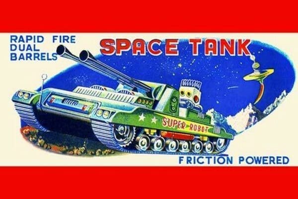 Rapid Fire Dual Barrell Space Tank - Art Print