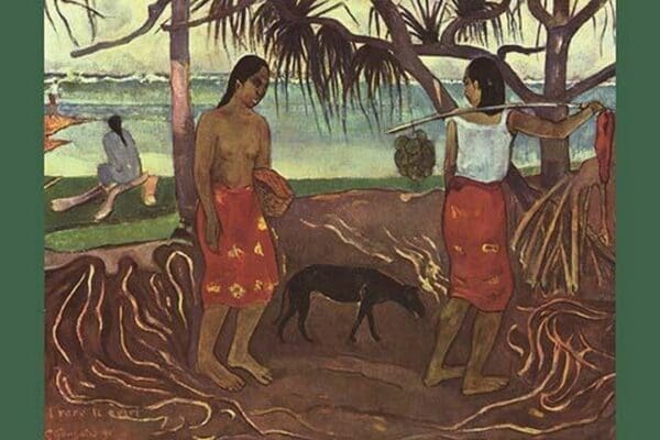 Raro Te Ouiri by Paul Gauguin - Art Print