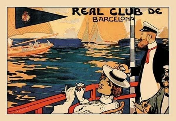 Real Club de Barcelona by H.M. Lawrence - Art Print