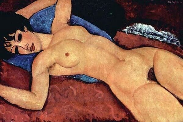 Reclining Nude by Amadeo Modigliani - Art Print