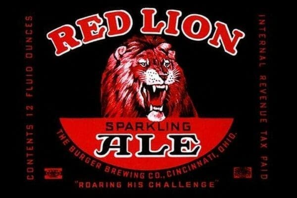 Red Lion Ale - Art Print