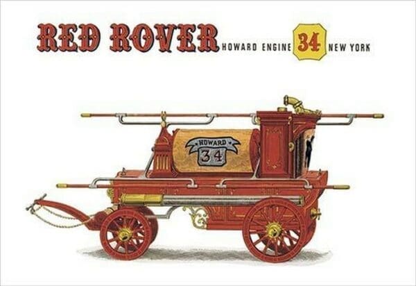 Red Rover: Howard Engine 34 New York by Harold Vincent Smith - Art Print