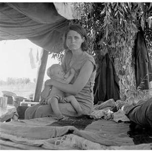 Refugees of the Drought of the Dust Bowl by Dorothea Lange - Art Print