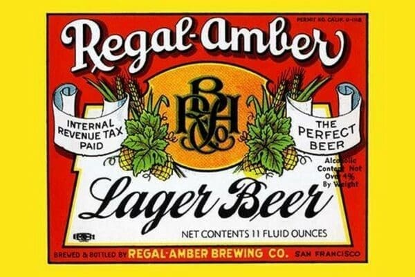 Regal-Amber Lager Beer - Art Print