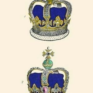 Regalia of England - Crowns by Hugh Clark - Art Print