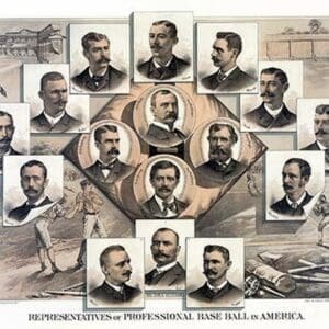 Representatives of Professional Base Ball of America by Root & Tinker - Art Print