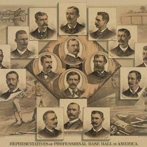 Representatives of professional baseball in America by Root & Tinker - Art Print