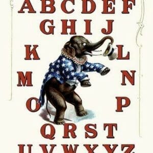 Republican Party Alphabet - Art Print