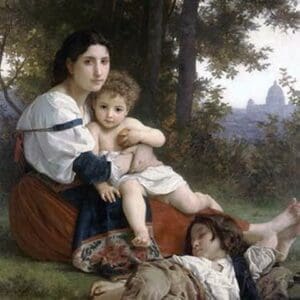 Rest by William Bouguereau - Art Print