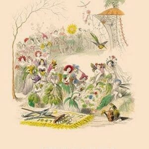 Retour des Fleurs by J.J. Grandville - Art Print