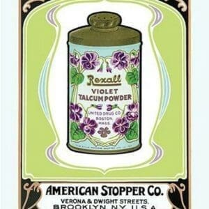 Rexall Violet Talcum Powder - Art Print