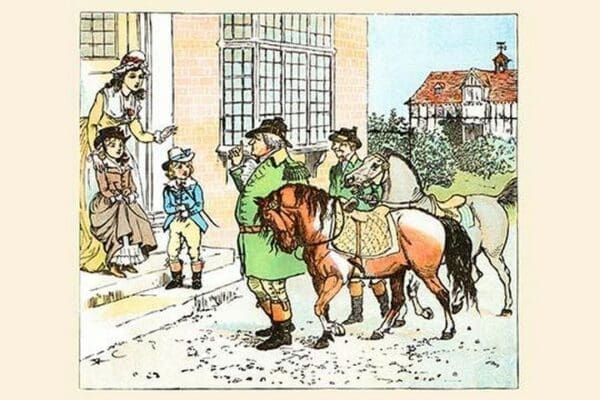 Ride a Cock-Horse to Banbury Cross by Randolph Caldecott - Art Print