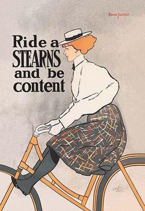 Ride a Stearns and Be Content by Edward Penfield - Art Print