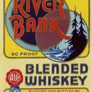 River Bank Blended Whiskey - Art Print