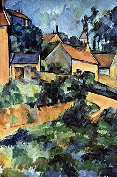 Road Curve in Montgerout by Paul Cezanne - Art Print