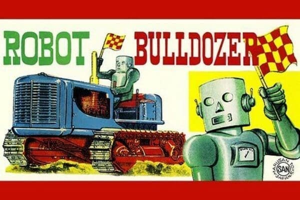 Robot Bulldozer #2 - Art Print