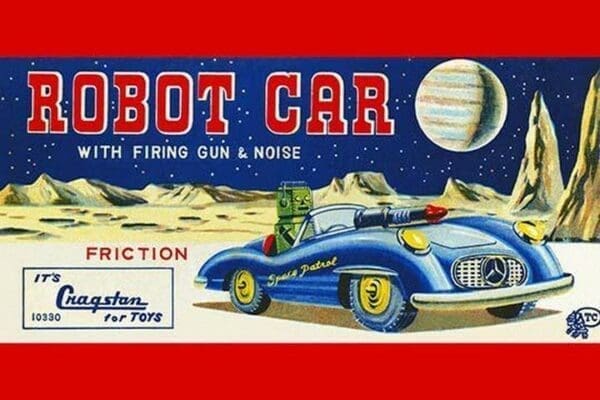 Robot Car with Firing Gun & Noise - Art Print