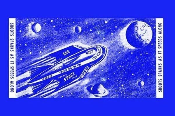 Rocket Space Ship 305 - Art Print