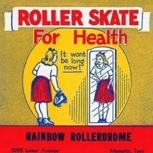 Roller Skate for Health - Art Print