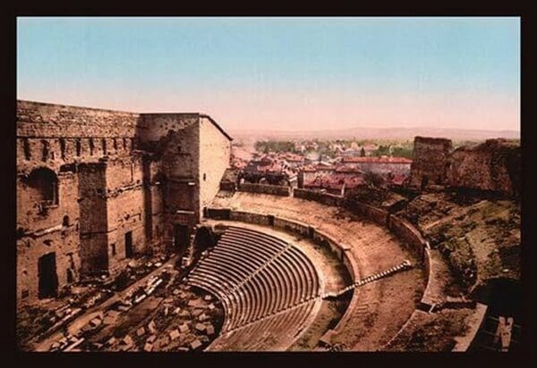 Roman Theater by Detroit Photographic Company - Art Print