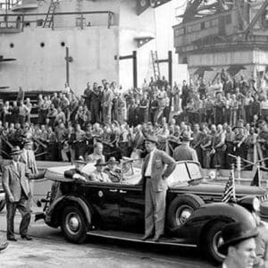 Roosevelt at the Naval Shipyards