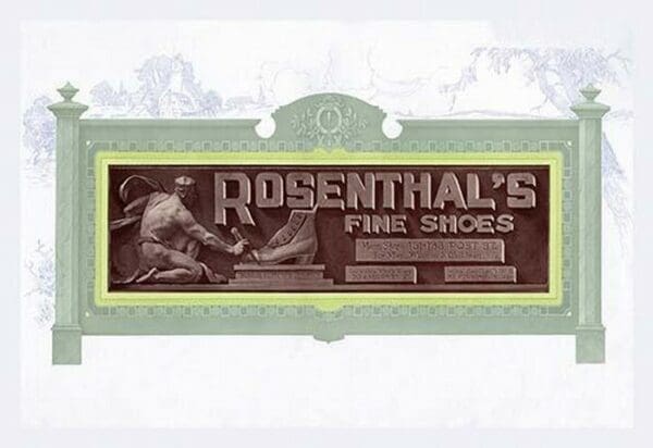 Rosenthal's Fine Shoes - Art Print