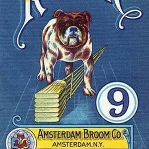 Rover 9 Broom Label - Art Print