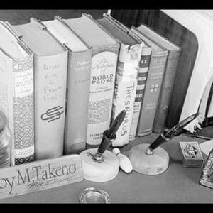 Roy Takeno's Desk by Ansel Adams - Art Print