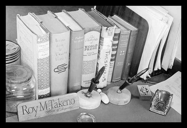 Roy Takeno's Desk by Ansel Adams - Art Print