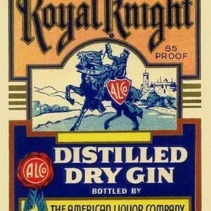 Royal Knight Distilled Dry Gin - Art Print