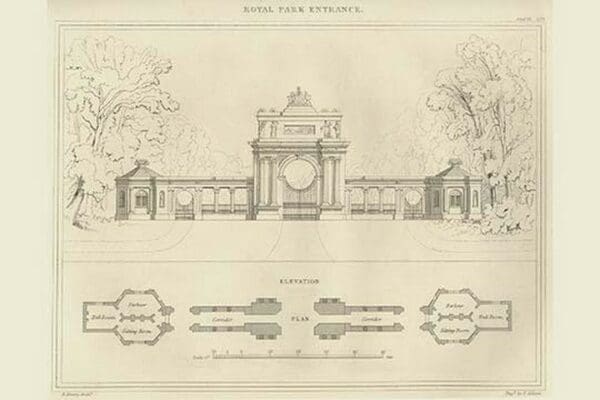 Royal Park Entrance by Richard Brown - Art Print