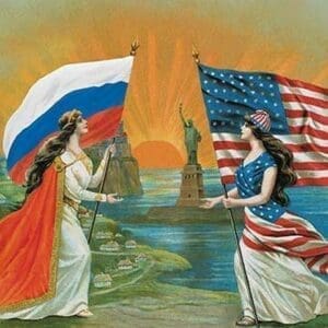 Russian American Friendship - Art Print