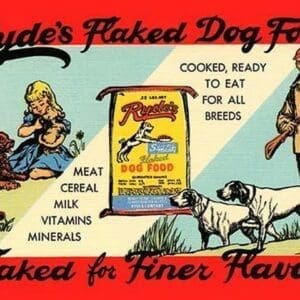 Ryde's Flaked Dry Food by Curt Teich - Art Print