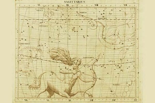 Sagittarius by Sir John Flamsteed - Art Print