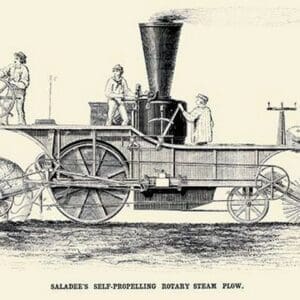 Saladee's Self-Propelling Rotary Steam Plow - Art Print