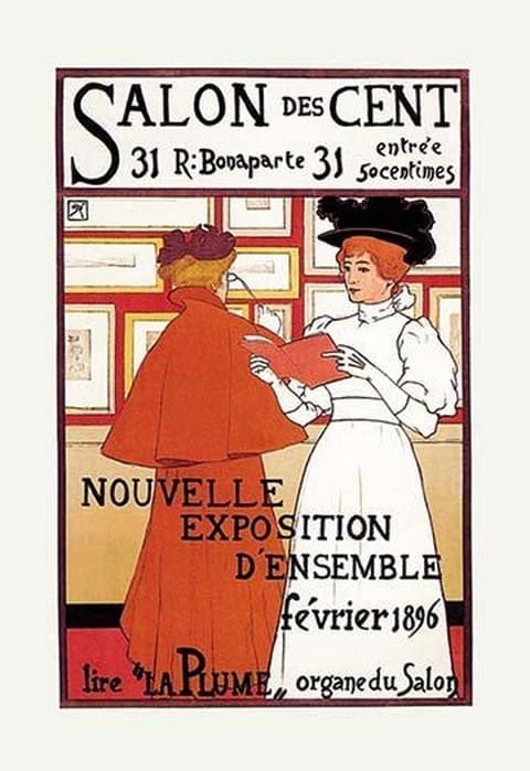 Salon des Cent - Art Print