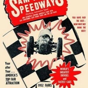 Sam Nunia Speedways - Art Print