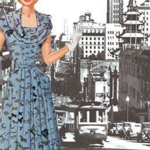 San Francisco Walking Dress I by Sara Pierce - Art Print