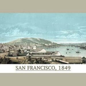 San Francisco in 1850 by Ibbotson - Art Print