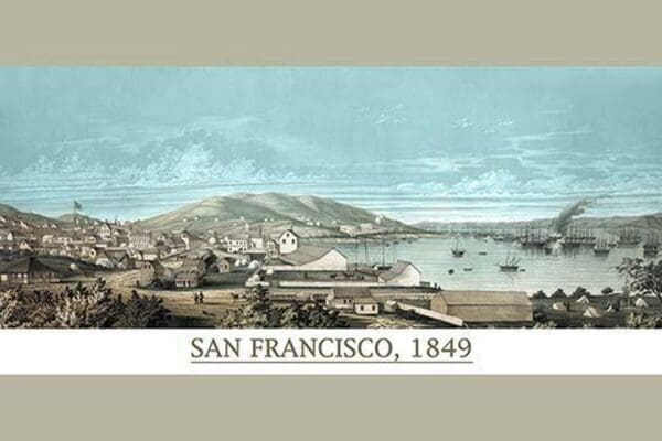 San Francisco in 1850 by Ibbotson - Art Print