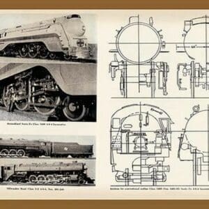 Sante Fe and Milwaukee Railroad - Art Print