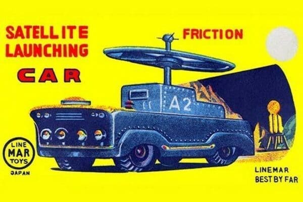 Satellite Launching Car A2 - Art Print