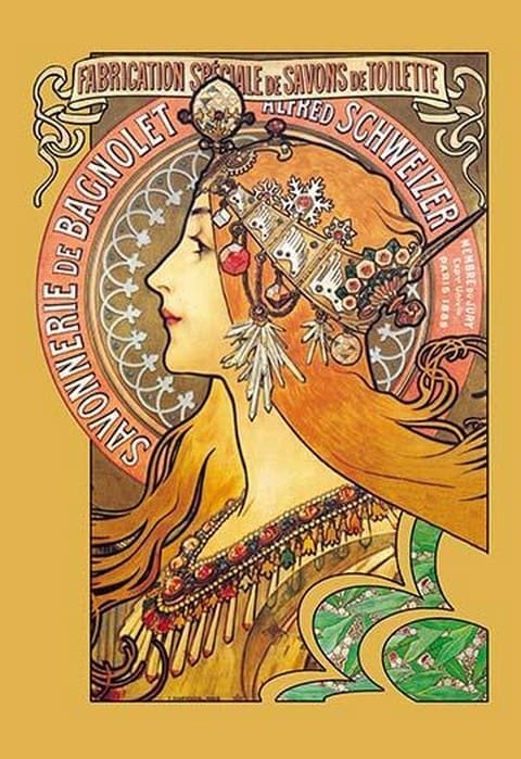 Savonnerie de Bagnolet (Bagnolet Soap) by Alphonse Mucha - Art Print