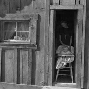 Saw Mill Worker's Wife and Baby by Dorothea Lange - Art Print