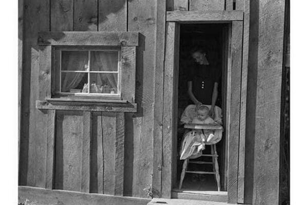 Saw Mill Worker's Wife and Baby by Dorothea Lange - Art Print