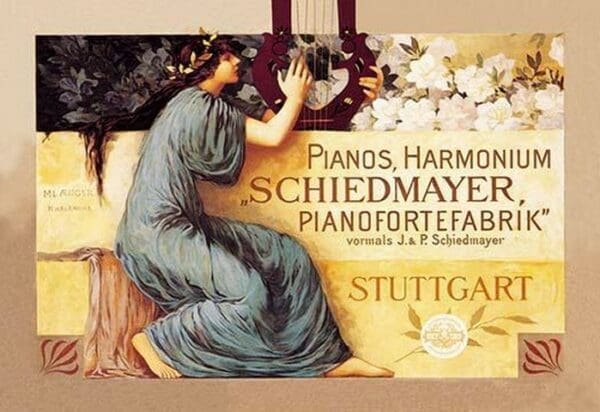 Schiedmayer Pianofortefabrik - Art Print