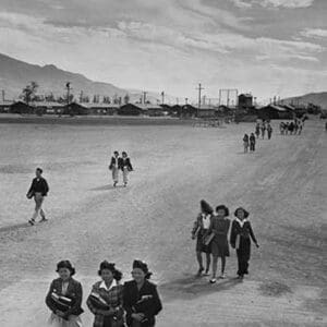 School children by Ansel Adams - Art Print